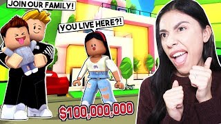 I BECAME A GOLD DIGGER SO I COULD LIVE IN A MILLIONAIRE MANSION  Roblox Roleplay  Adopt Me [upl. by Aiza]