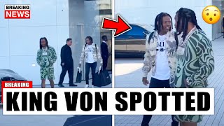 CRAZY Footage Of KING VON SPOTTED w Lil Durk 2024 [upl. by Yur]