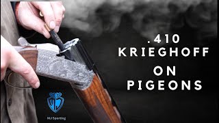 410 Krieghoff testing 16g shot size 4 on high pigeons [upl. by Giuliana]