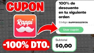 ✅ Cupón de Descuento para Rappi Los Mejores Cupones para Rappi GRATIS 2023 [upl. by Eentirb]