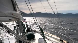 Goletas Channel Sailing Strong Conditions [upl. by Evilc]