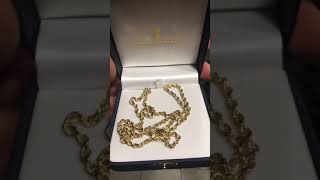 Sarraf jewelry Inc 24 inch 35mm gold rope chain [upl. by Aicatsue]