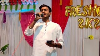 Freshers Party Best Solo Singing Performance 2K23 GCOEARA Pune [upl. by Aredna]