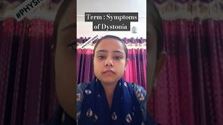 Dystonia l Symptoms l Movement l Disorder ll Harshika Gupta harshikagupta2059 [upl. by Naillimixam]