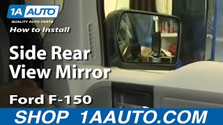 How To Replace Side Rear View Mirror 0408 Ford F150 [upl. by Felicdad610]