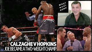 Showboating insults controversy Joe Calzaghe watches fight with Bernard Hopkins  What Went Down [upl. by Ransell765]