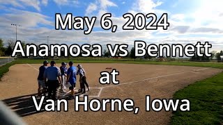 5624 Baseball Anamosa 12u at Benton  Van Horne [upl. by Cutlerr]