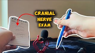 ASMR 1 Minute Fast Cranial Nerve Exam 🧠🗒️ [upl. by Aerona671]