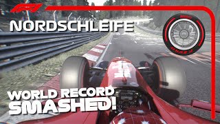 The Ferrari F2004 SMASHES the Nürburgring Nordschleife Lap Record with Slick Tyres [upl. by Ihsakat883]