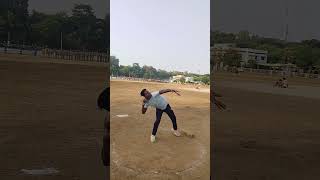 MP police physical Gola Fek 🔥💪 mppolice physical shotput practice sports shorts video india [upl. by Lilahk]