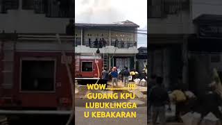 Kantor KPU Lubuklinggau Terbakar [upl. by Dlaregztif700]