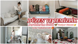 TEMİZLİK VLOG 🧼  EVİ DÜZENLEMEYE DEVAM 🤭  YENİ ALDIKLARIMA BAKAR MISINIZ 🥰  HOME VLOG 🏠 [upl. by Deyas832]