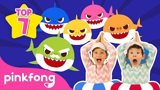 🏆TOP7 Baby Shark Dance Songs  Animal Songs  Compilation for Kids  Pinkfong Songs for Children [upl. by Hsuk102]