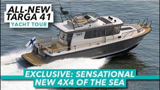 EXCLUSIVE Sensational new 4x4 of sea  Allnew Targa 41 tour  Motor Boat amp Yachting [upl. by Stalder29]