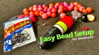 BEGINNERS Winter STEELHEAD Fishing SETUP  Float Fishing With Bobber amp Beads [upl. by Florida885]