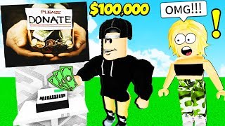 I Gave A POKE FAN 100000 To Pay Her BLOXBURG BILLS Roblox [upl. by Atina]