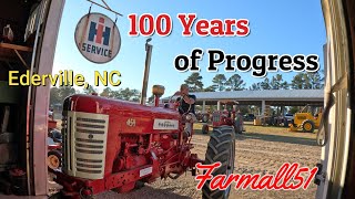 100 Years of Progress  Ederville NC farmall51 tractorpulling plowing Farmall [upl. by Tigges]