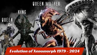 Evolution Of Hybrid Xenomorph from Alien 1979 to 2024 Alien Romulus alienromulus alien [upl. by Annahtur]