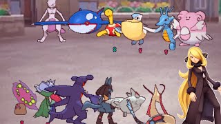 CHAMPION CYNTHIAS TEAM DESTROYS POKEMON SHOWDOWN [upl. by Lavud143]