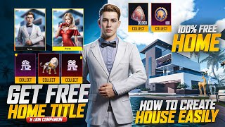 Get Free Home Coins  How To create Own Home  Home Shop Event  PUBGM [upl. by Enavi]