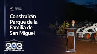 Gobierno del Presidente Nayib Bukele inicia construcción del Parque de la Familia de San Miguel [upl. by Elakram]