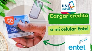 Recargar crédito de entel con unimovil plus [upl. by Shadow]