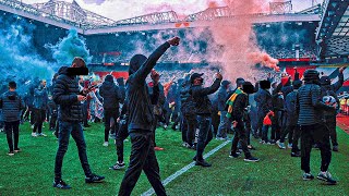 Glazers Out Protest Manchester United Fans Storm Old Trafford Ahead Of Liverpool [upl. by Hallerson]