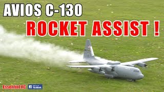 ROCKET ASSISTED TAKEOFF HobbyKing  Avios Lockheed C130 Hercules [upl. by Mencher]