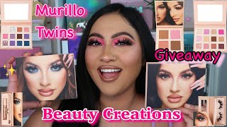 GIVEAWAY NEW MURILLO TWINS X BEAUTY CREATIONS  MAKEUP REVIEW [upl. by Porta]