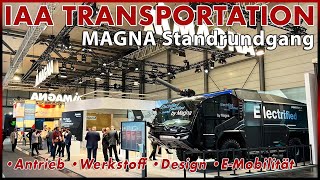 IAA Transportation 2022  Neuheiten von Magna auf der Nutzfahrzeug Messe Hannover  Technik Design [upl. by Enyamert]