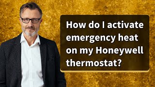 How do I activate emergency heat on my Honeywell thermostat [upl. by Fadas677]