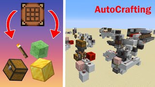 AutoCrafting Designs For Your Minecraft World  Redstone 202 [upl. by Jessen]