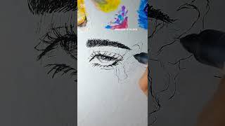 Anime eye drawing anime animeedit animedrawing animeart eyedrawing artist animefanart shorts [upl. by Giffy340]