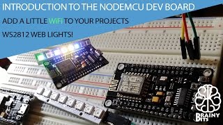 Program NODEMCU Dev Kit using the Arduino IDE  WiFi Web LEDs WS2812 – Introduction Tutorial [upl. by Nagol]