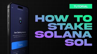 How to Stake Solana \ Solana Staking [upl. by Nirahs]