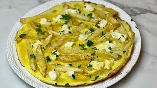 FRITES OMELETTE 👩🏻‍🍳 Facile rapide et économique [upl. by Enowtna]