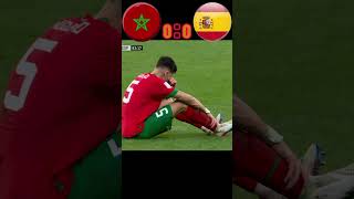 Best Match Of World Cup Qatar Morocco 🆚 Spain 30 highlights football youtube cr7worldcup [upl. by Leffert]