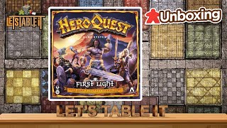 HeroQuest First Light  Unboxing amp Overview [upl. by Euqitsym]