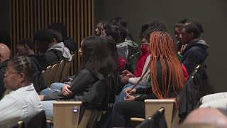 Wizards attend high school assembly in honor of Black History Month [upl. by Ennaegroeg]