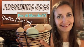 Water Glassing Eggs  How to Preserve Eggs for a Year or More 50dollarfebruary2023 [upl. by Alica357]