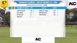 SubiacoFloreat  U15 v Gosnells  U15 [upl. by Grube103]