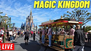 🔴 LIVE Magic Kingdom Friday for rides shows and the parades 452024 [upl. by Kcirret]