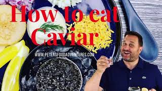 How to Eat Caviar икра [upl. by Algernon]