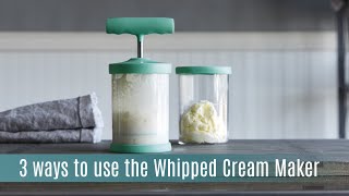 3 Ways To Use The Whipped Cream Maker  Pampered Chef [upl. by Nudd]