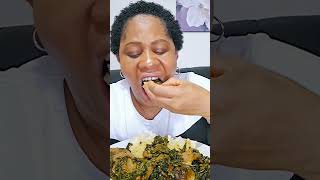 semovita vegetable soup Nigeria foodshort [upl. by Aleris]