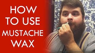 How to Use Mustache Wax  Applying Moustache Wax with Oxhorn [upl. by Jerald]