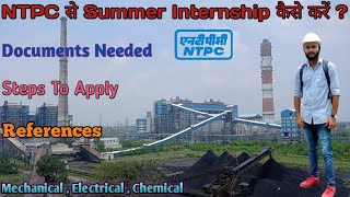 NTPC से Summer Internship Training कैसे करें  Vocational Training NTPC Documents Needed Reference [upl. by Eba71]