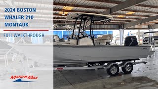 The Unsinkable Legend 2024 Boston Whaler 210 Montauk  MarineMax Cocoa [upl. by Ebbarta]