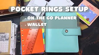 Pocket Rings SETUP for on the go  A7 Functional Planner [upl. by Hong502]