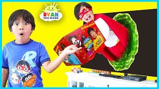 Ryans World Giant Surprise Toys Delivery from Superhero Ryan Red Titian [upl. by Airamanna]